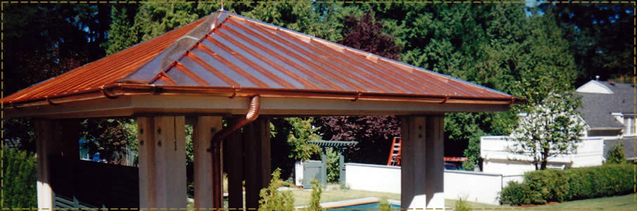 Schmeer Copper Gazebo Roof